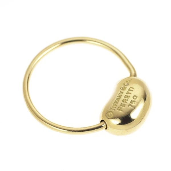 TIFFANY K18YG RING BEAN - 2