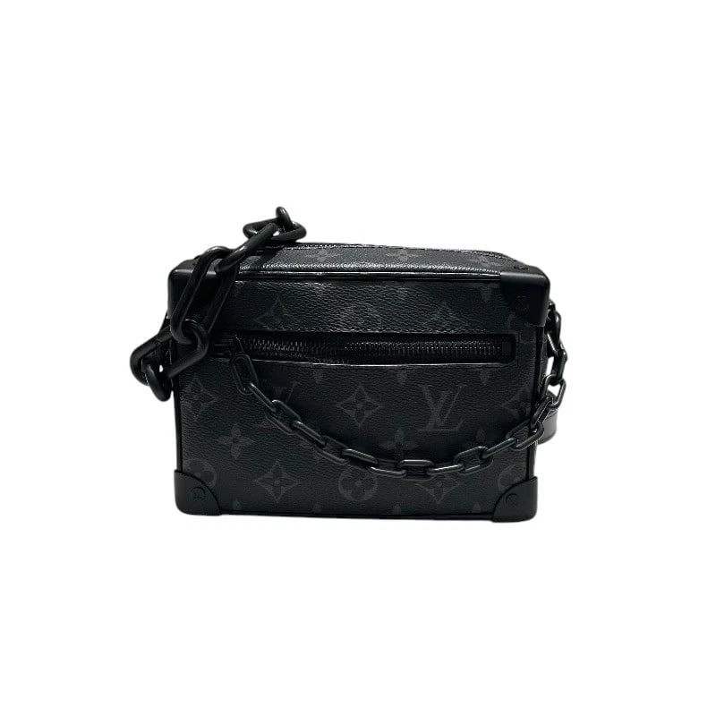 LOUIS VUITTON MINI SOFT TRUNK SHOULDER BAG: LOUIS VUITTON Mini soft trunk Shoulder Bag Brand: LOUIS VUITTON Type/Style: Shoulder Bag Material: PVC Color: black Size: W7.1 x H4.7x D2.8inch Accessories: None Accessories Notice: When p