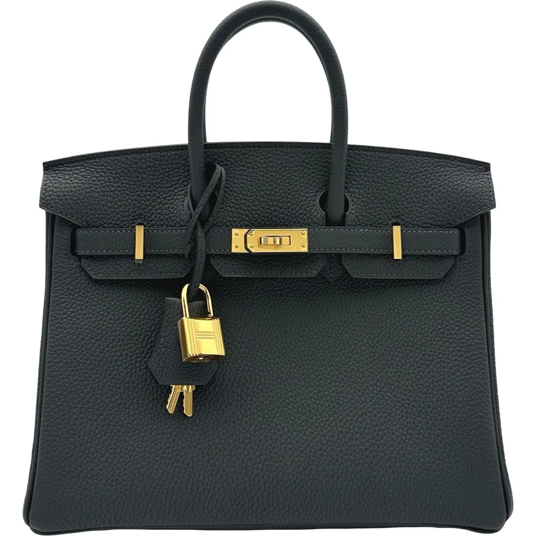 HERMES BIRKIN 25 HANDBAG: HERMES Birkin 25 Handbag Brand: HERMES Type/Style: Handbag Material: Togo Color: Grimist GoldHardware Size: W9.8 x H7.9x D5.1inch Accessories: None Accessories Notice: When purchasing pre-