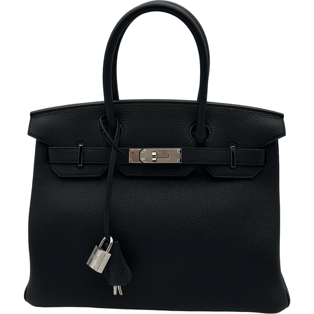 HERMES BIRKIN 30 HANDBAG: HERMES Birkin 30 Handbag Brand: HERMES Type/Style: Handbag Material: Togo Color: Black SilverHardware Size: W11.4 x H9.4x D5.9inch Accessories: None Accessories Notice: When purchasing pre