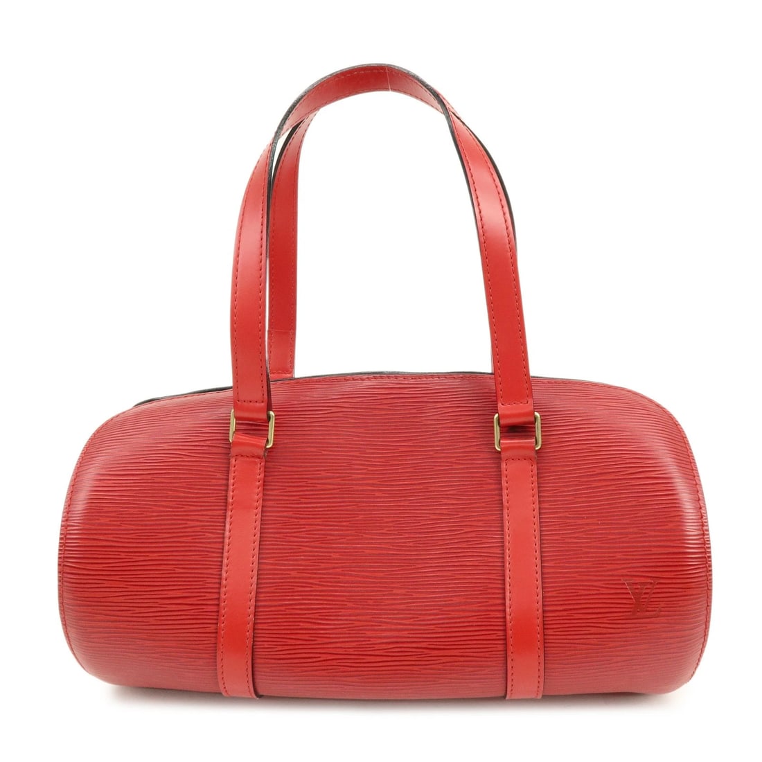 LOUIS VUITTON EPI SOUFFLOT HAND BAG: Louis Vuitton Epi Soufflot Hand Bag Brand: Louis Vuitton Type/Style: Hand Bag Material: Epi leather Color: Castilian Red Size: W30.5cm(12.01inch)H16cm(6.30inch)D14cm(5.51inch) Accessories: None