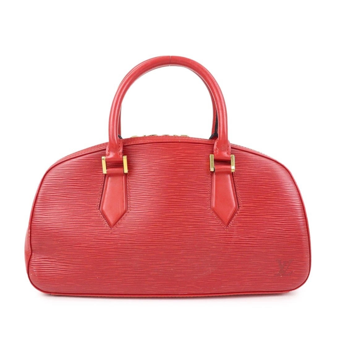 LOUIS VUITTON EPI LEATHER JASMINE HAND BAG: Louis Vuitton Epi Leather Jasmine Hand Bag Brand: Louis Vuitton Type/Style: Hand Bag Material: Epi leather Color: Castilian Red Size: W32cm(12.60inch)H17cm(6.69inch)D9cm(3.54inch) Accessories: Non
