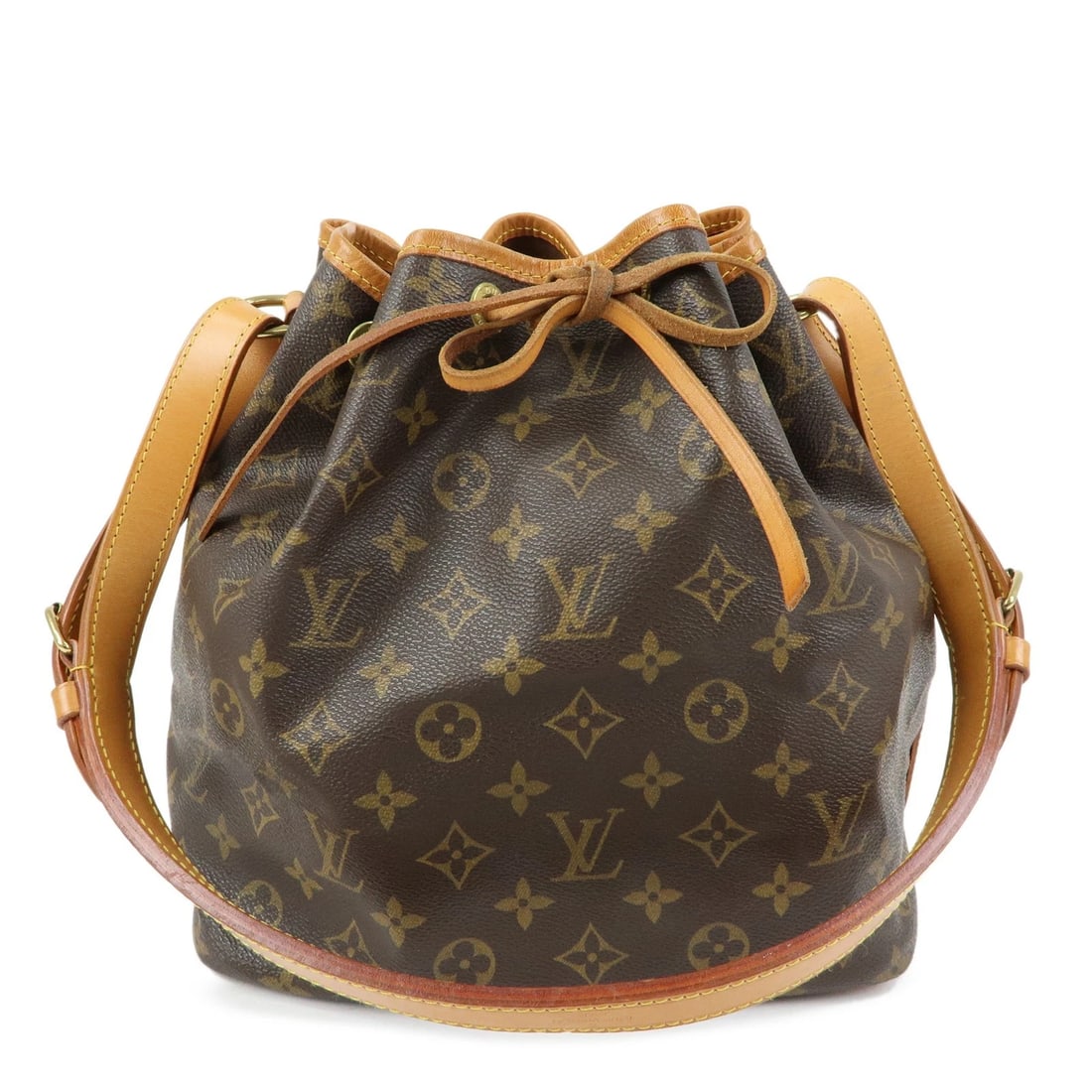 LOUIS VUITTON MONOGRAM PETIT NOE SHOULDER BAG: Louis Vuitton Monogram Petit Noe Shoulder Bag Brand: louis vuitton Type/Style: Shoulder Bag Material: Monogram Canvas , Nume Leather Color: Monogram Size: W24cm(9.45inch)H26cm(10.24inch)D19cm(7.48inch