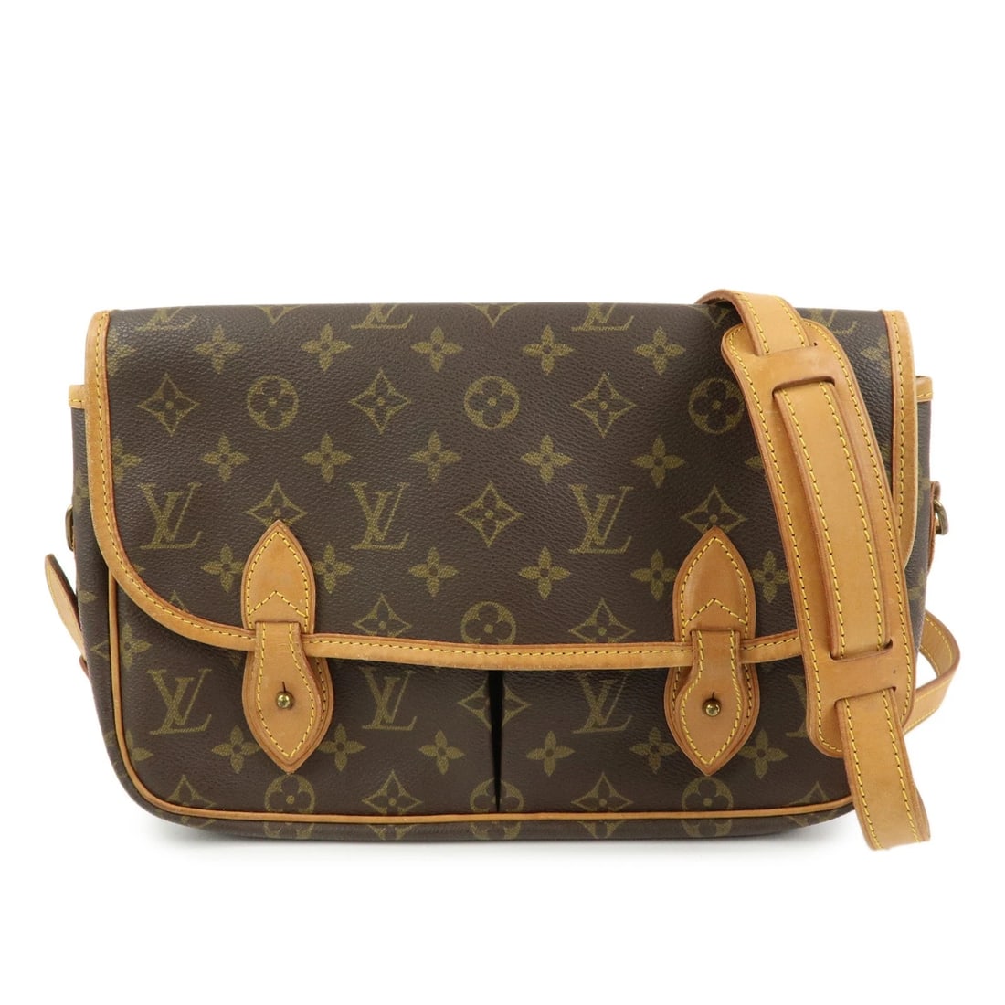 LOUIS VUITTON MONOGRAM GIBECIERE MM SHOULDER BAG: Louis Vuitton Monogram Gibeciere MM Shoulder Bag Brand: louis vuitton Type/Style: Shoulder Bag Material: Monogram Canvas , Nume Leather Color: Monogram Size: W28cm(11.02inch)H20cm(7.87inch)D8cm(3.15in