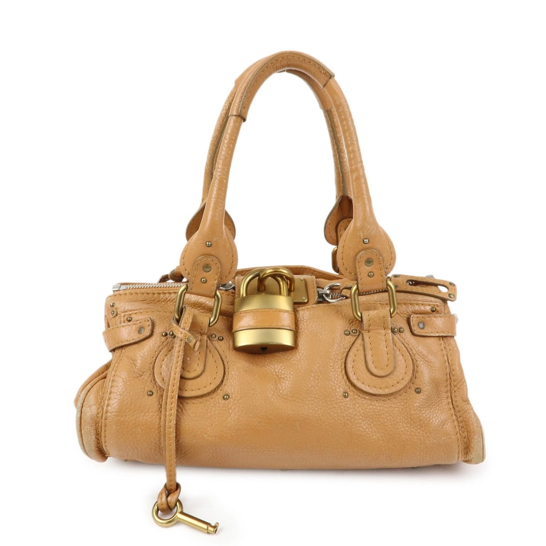 CHLOE PADDINGTON MEDIUM LEATHER HAND BAG SHOULDER BAG: Chloe Paddington Medium Leather Hand Bag Shoulder Bag Brand: Chloe Type/Style: Shoulder Bag Material: Leather Color: Brown Size: W33cm(12.99inch)H16cm(6.30inch)?18cm(7.09inch) Accessories: None