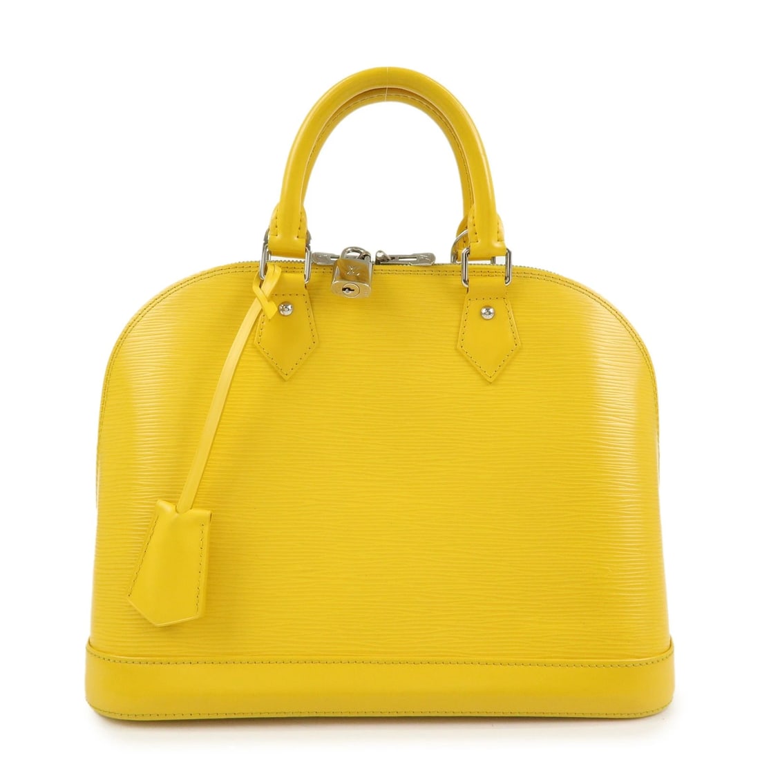 LOUIS VUITTON EPI ALMA EPI LEATHER PM HAND BAG: Louis Vuitton Epi Alma Epi Leather PM Hand Bag Brand: louis vuitton Type/Style: Hand Bag Material: Epi leather Color: Citron Size: W31cm(12.20inch)H23cm(9.06inch)D15cm(5.91inch) Accessories: None