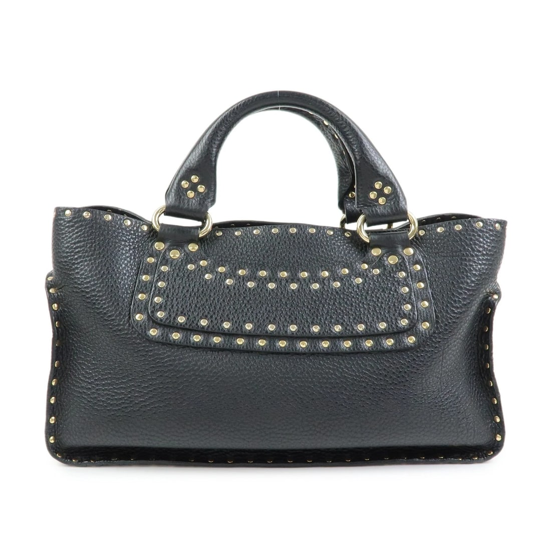 CELINE BOOGIE BAG LEATHER HAND TOTE BAG: CELINE Boogie Bag Leather Hand Tote Bag Brand: CELINE Type/Style: Tote Bag Material: Leather Color: Black Size: W33cm(12.99inch)H19cm(7.48inch)D13cm(5.12inch) Accessories: None Accessories