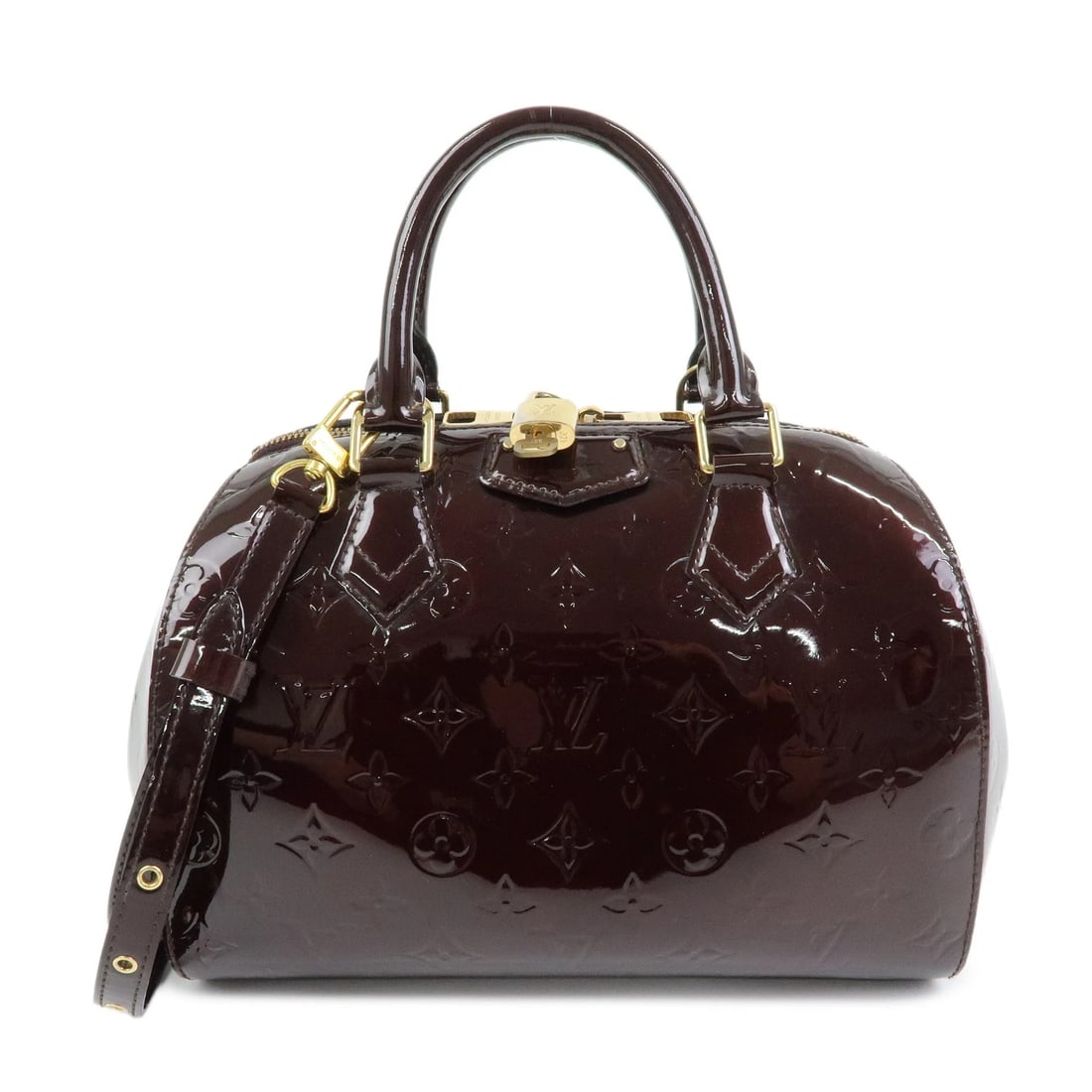 LOUIS VUITTON MONOGRAM VERNIS MONTANA LEATHER HAND BAG: Louis Vuitton Monogram Vernis Montana Leather Hand Bag Brand: louis vuitton Type/Style: Hand Bag Material: Vernis Leather Color: Amarante Size: W27cm(10.63inch)H19cm(7.48inch)D16cm(6.30inch) Acces