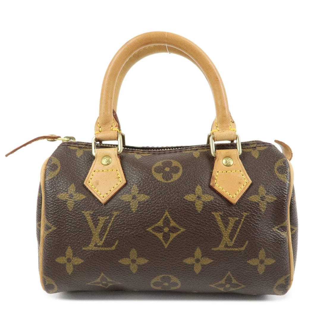 LOUIS VUITTON MONOGRAM CANVAS MINI SPEEDY HAND BAG: Louis Vuitton Monogram Canvas Mini Speedy Hand Bag Brand: louis vuitton Type/Style: Hand Bag Material: Monogram Canvas Color: Monogram Size: W:16cm(6.30inch)H:10cm(3.94inch)D:7cm(2.76inch) Accesso
