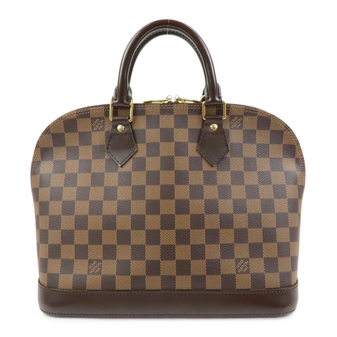 LOUIS VUITTON DAMIER CANVAS LEATHER ALMA PM HAND BAG: Louis Vuitton Damier Canvas Leather Alma PM Hand Bag Brand: louis vuitton Type/Style: Hand Bag Material: Damier Canvas , Leather Color: Damier Ebene Size: W30.5cm(12.01inch)H23cm(9.06inch)D16cm(6.30in