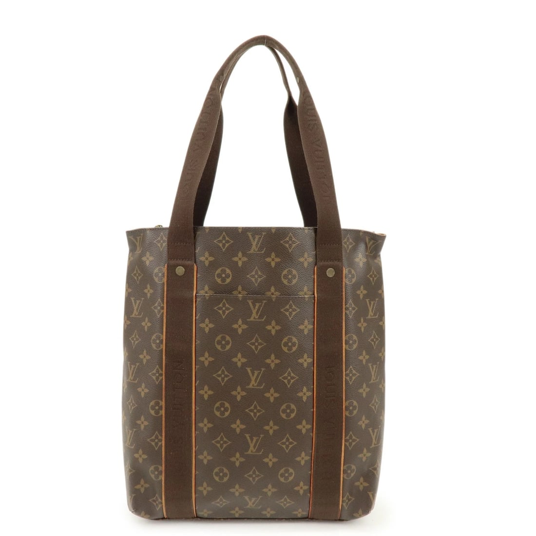 LOUIS VUITTON MONOGRAM CABAS BEAUBOURG TOTE BAG: Louis Vuitton Monogram Cabas Beaubourg Tote Bag Brand: louis vuitton Type/Style: Tote Bag Material: Monogram Canvas , Nume Leather Color: Monogram Size: W37.5cm(14.76inch)H37cm(14.57inch)D8cm(3.15inch
