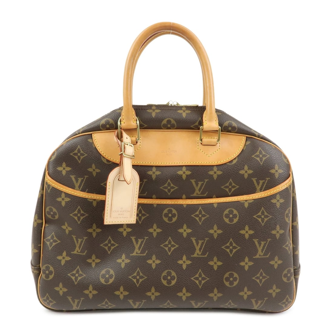 LOUIS VUITTON MONOGRAM DEAUVILLE CANVAS HAND BAG: Louis Vuitton Monogram Deauville Canvas Hand Bag Brand: louis vuitton Type/Style: Hand Bag Material: Monogram Canvas, Nume Leather Color: Monogram Size: W:35cm(13.78inch)H:27cm(10.63inch)D:14cm(5.51in