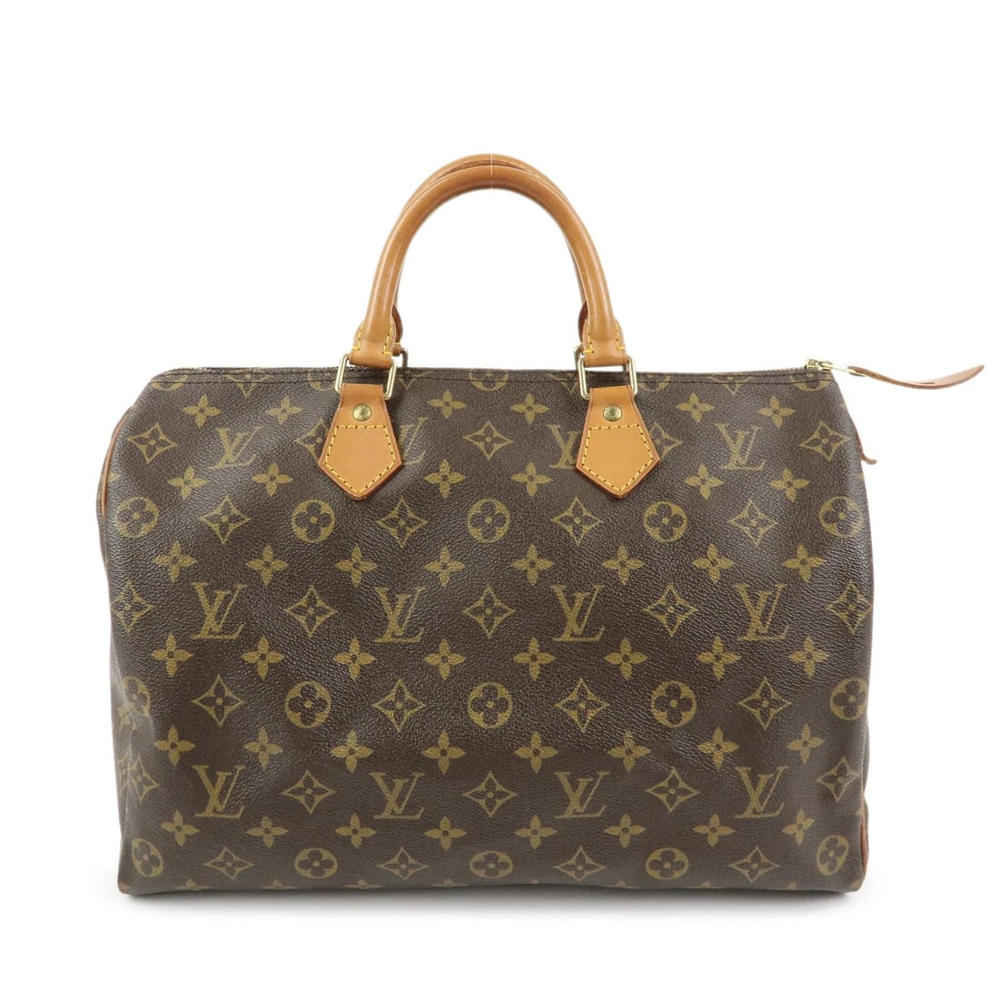 LOUIS VUITTON MONOGRAM SPEEDY 35 BOSTON BAG HAND BAG: Louis Vuitton Monogram Speedy 35 Boston Bag Hand Bag Brand: Louis Vuitton Type/Style: Boston Bag Material: Monogram Canvas , Nume Leather Color: Monogram Size: W35cm(13.78inch)H23cm(9.06inch)D18cm(7.0