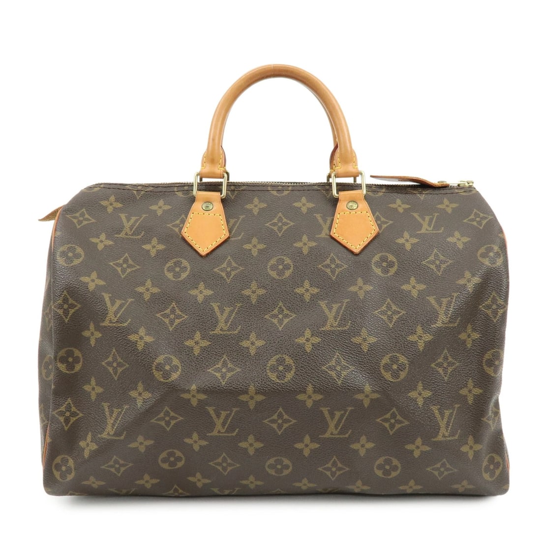 LOUIS VUITTON MONOGRAM SPEEDY 35 BOSTON BAG HAND BAG: Louis Vuitton Monogram Speedy 35 Boston Bag Hand Bag Brand: Louis Vuitton Type/Style: Boston Bag Material: Monogram Canvas, Nume Leather Color: Monogram Size: W?35cm(13.78inch)H?23cm(9.06inch)D?18cm(7