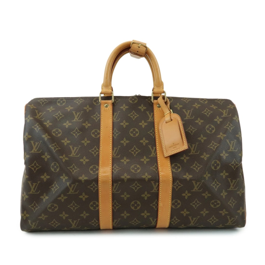 LOUIS VUITTON MONOGRAM KEEP ALL 45 CANVASBOSTON BAG: Louis Vuitton Monogram Keep All 45 CanvasBoston Bag Brand: Louis Vuitton Type/Style: Boston Bag Material: Monogram Canvas Color: Monogram Size: W:45cm(17.72inch)H:25cm(9.84inch)D:20cm(7.87inch) Ac