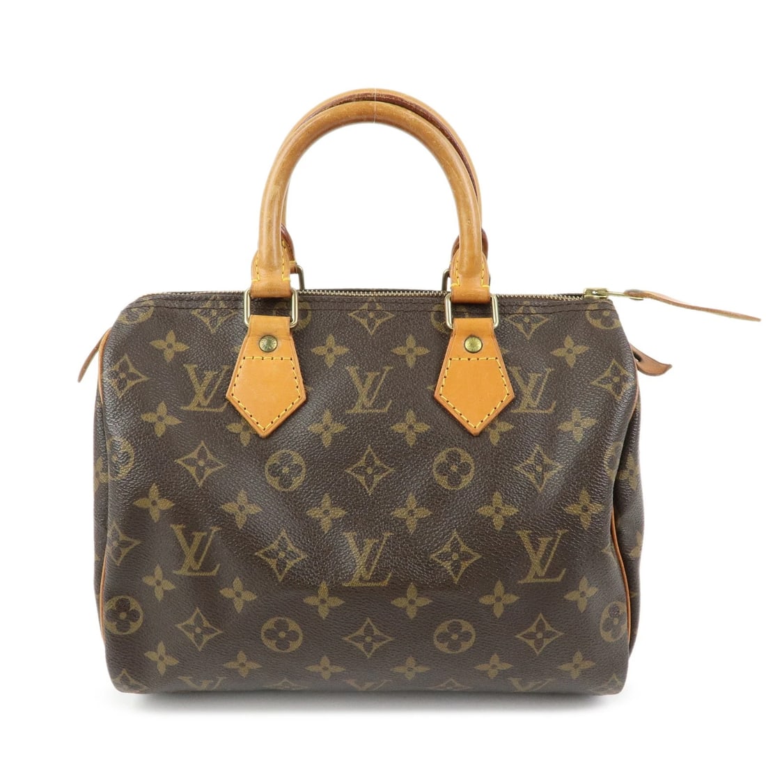 LOUIS VUITTON MONOGRAM SPEEDY 25 BOSTON BAG HAND BAG: Louis Vuitton Monogram Speedy 25 Boston Bag Hand Bag Brand: Louis Vuitton Type/Style: Boston Bag Material: Monogram Canvas , Nume Leather Color: Monogram Size: W25cm(9.84inch)H18cm(7.09inch)D14cm(5.51