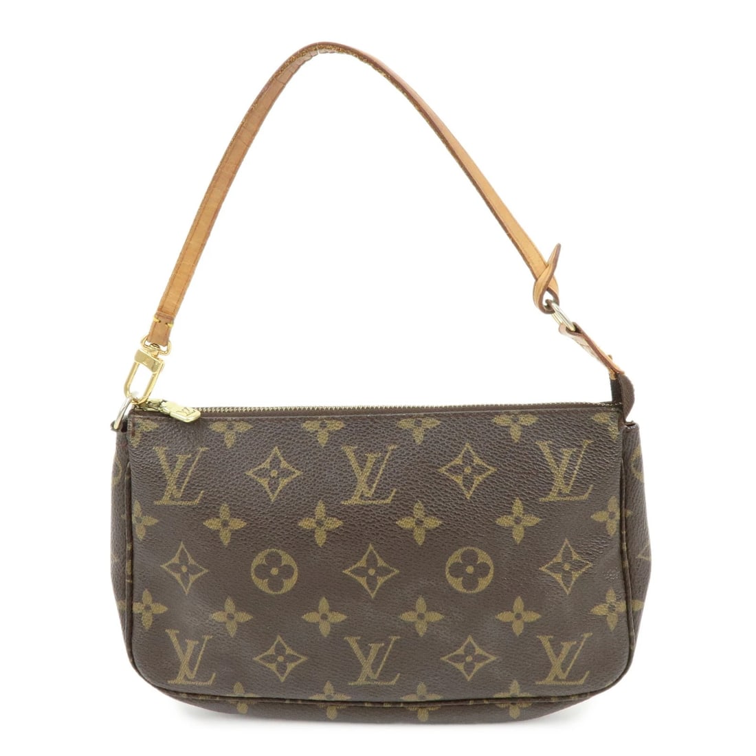 LOUIS VUITTON MONOGRAM POCHETTE ACCESSOIRES POUCH HAND BAG: Louis Vuitton Monogram Pochette Accessoires Pouch Hand Bag Brand: Louis Vuitton Type/Style: Hand Bag Material: Monogram Canvas, Nume Leather Color: Monogram Size: W?23cm(9.06inch)H?12.5cm(4.92inch)D?3