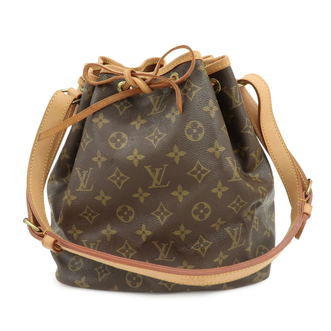 LOUIS VUITTON MONOGRAM PETIT NOE SHOULDER BAG: Louis Vuitton Monogram Petit Noe Shoulder Bag Brand: louis vuitton Type/Style: Shoulder Bag Material: Monogram Canvas, Nume Leather Color: Monogram Size: W?24cm(9.45inch)H?26cm(10.24inch)D?19cm(7.48in