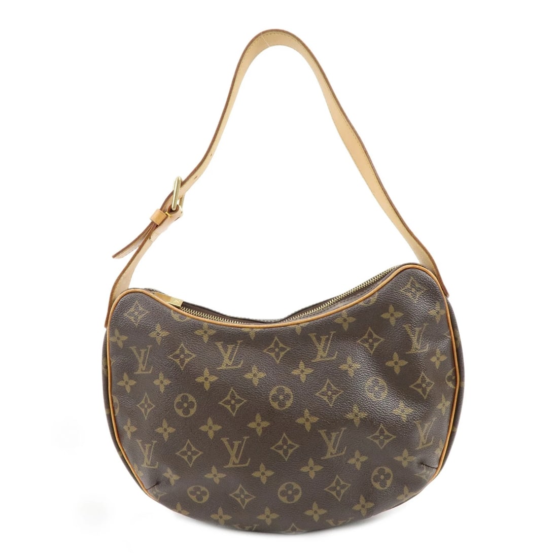 LOUIS VUITTON MONOGRAM CROISSANT MM SHOULDER BAG: Louis Vuitton Monogram Croissant MM Shoulder Bag Brand: Louis Vuitton Type/Style: Shoulder Bag Material: Monogram Canvas , Nume Leather Color: Monogram Size: