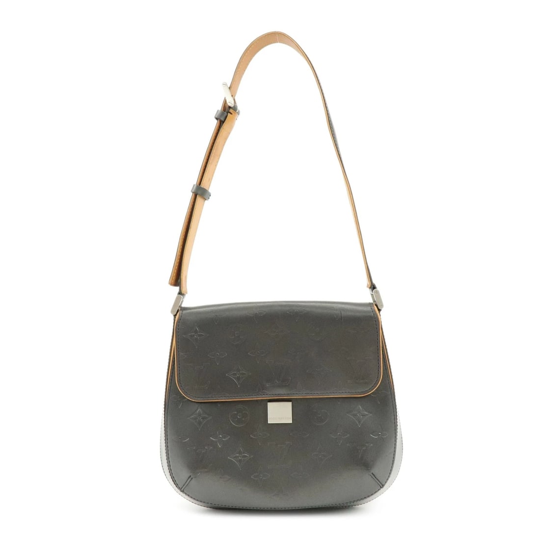 LOUIS VUITTON MONOGRAM MATT WEBSTER STREET SHOULDER BAG: Louis Vuitton Monogram Matt Webster Street Shoulder Bag Brand: Louis Vuitton Type/Style: Shoulder Bag Material: Monogram Matte Leather, Nume Leather Color: Noir Size: W:20cm(7.87inch)H:18cm(7.09inch)D