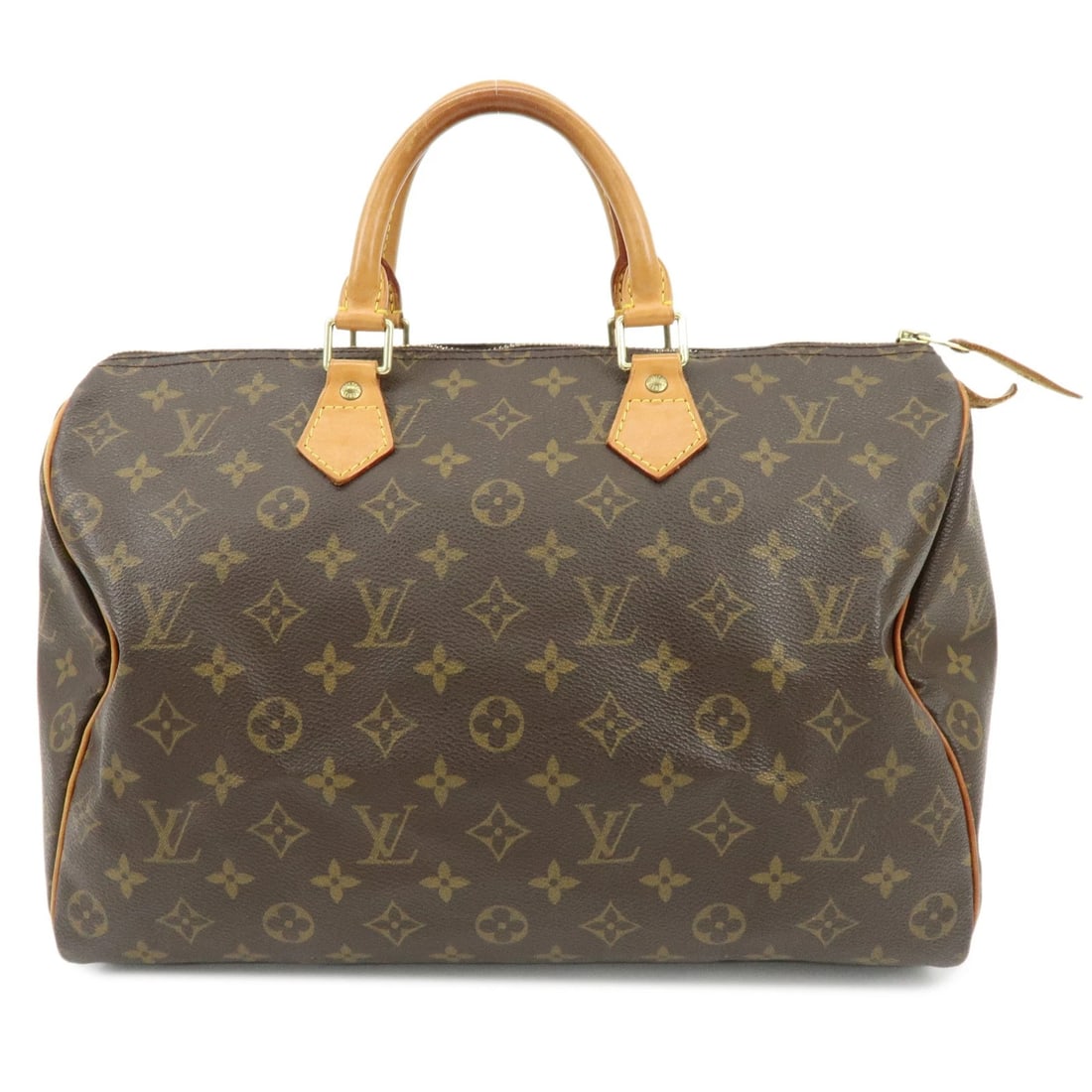 LOUIS VUITTON MONOGRAM SPEEDY 35 BOSTON BAG HAND BAG: Louis Vuitton Monogram Speedy 35 Boston Bag Hand Bag Brand: Louis Vuitton Type/Style: Boston Bag Material: Monogram Canvas , Nume Leather Color: Monogram Size: W35cm(13.78inch)H23cm(9.06inch)D18cm(7.0