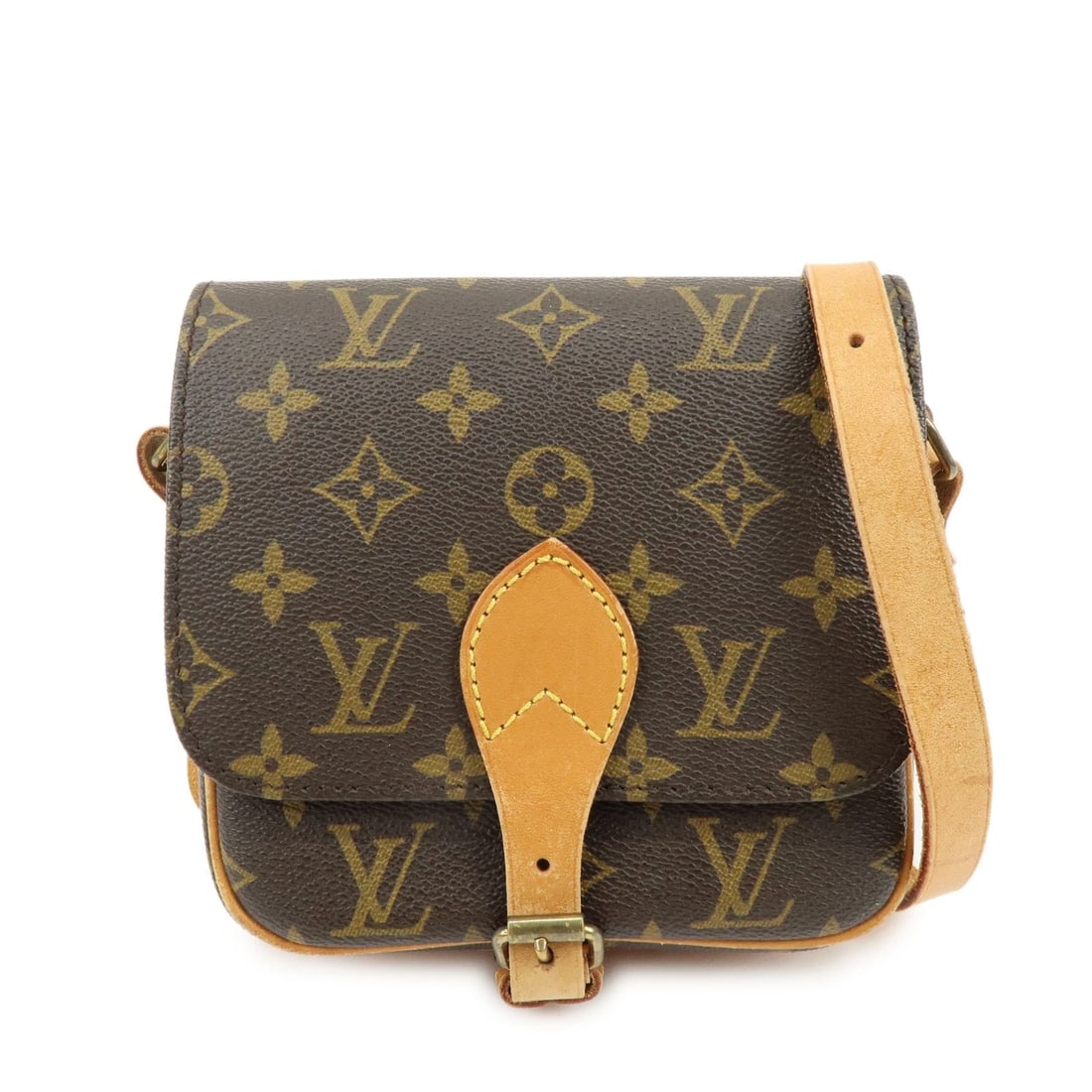 LOUIS VUITTON MONOGRAM MINI CARTOUCHIERE SHOULDER BAG: Louis Vuitton Monogram Mini Cartouchiere Shoulder Bag Brand: Louis Vuittopn Type/Style: Shoulder Bag Material: Monogram Canvas Color: Monogram Size: W : 15.5cm(6.10inch) H : 17cm(6.69inch) D : 4.5cm(1