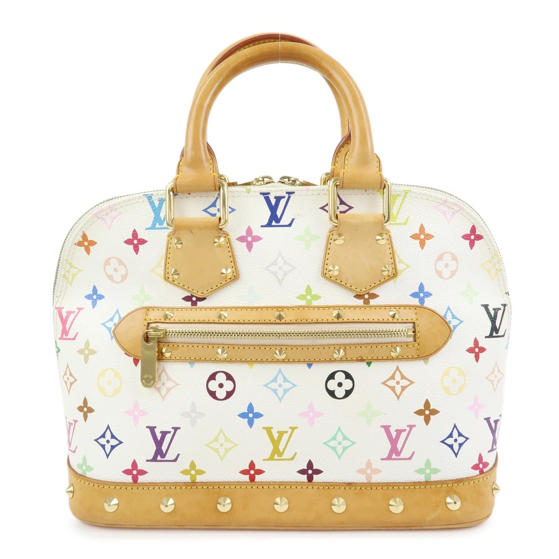 LOUIS VUITTON MONOGRAM MULTICOLOR ALMA PM HAND BAG: Louis Vuitton Monogram Multicolor Alma PM Hand Bag Brand: louis vuitton Type/Style: Hand Bag Material: Monogram Canvas Color: Blanc Size: W30cm(11.81inch)H23.5cm(9.25inch)D16cm(6.30inch) Accessori