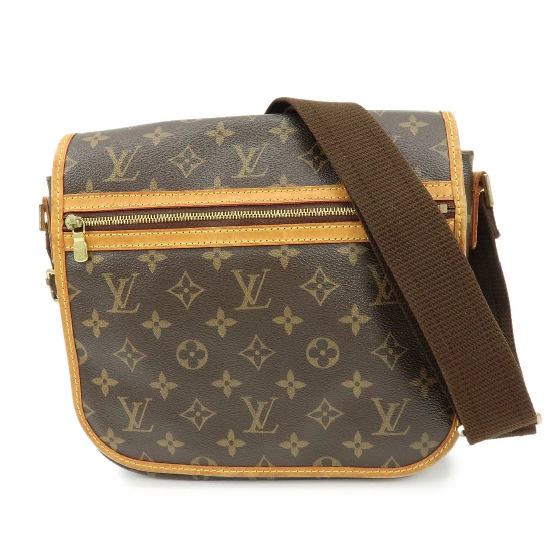 LOUIS VUITTON MONOGRAM MESSENGER BOSPHORE PM SHOULDER BAG: Louis Vuitton Monogram Messenger Bosphore PM Shoulder Bag Brand: Louis Vuitton Type/Style: Shoulder Bag Material: Monogram Canvas , Nume Leather Color: Monogram Size: W28cm(11.02inch)H24cm(9.45inch)D7