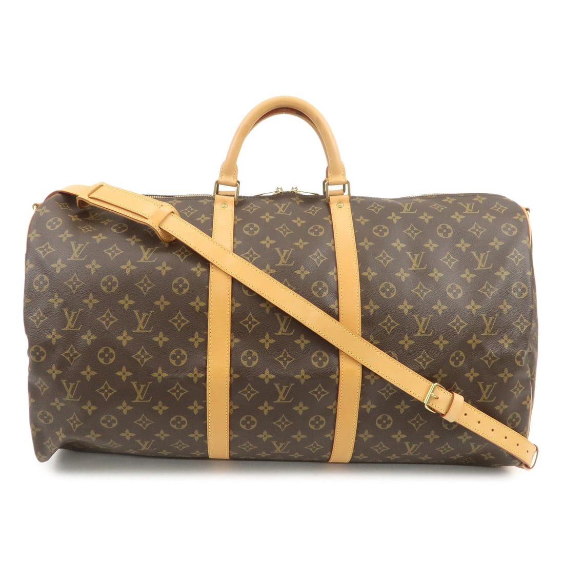 LOUIS VUITTON MONOGRAM KEEP ALL BANDOULIERE 60 BOSTON BAG: Louis Vuitton Monogram Keep All Bandouliere 60 Boston Bag Brand: louis vuitton Type/Style: Boston Bag Material: Monogram Canvas , Nume Leather Color: Monogram Size: W60cm(23.62inch)H30cm(11.81inch)D26