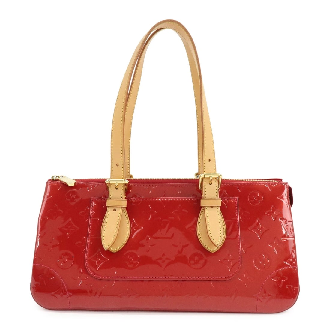 LOUIS VUITTON VERNIS ROSEWOOD AVENUE HAND BAG: Louis Vuitton Vernis Rosewood Avenue Hand Bag Brand: Louis Vuitton Type/Style: Hand Bag Material: Vernis Leather, Nume Leather Color: Pomme d'Amour Size: W:32cm(12.60inch)H:16cm(6.30inch)D:13.5cm(5.31