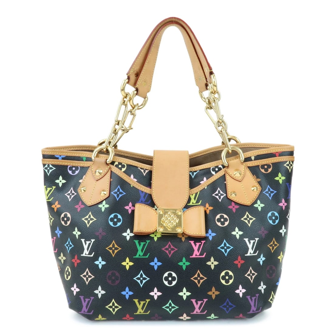 LOUIS VUITTON MONOGRAM MULTICOLOR ANNIE MM SHOULDER BAG: Louis Vuitton Monogram Multicolor Annie MM Shoulder Bag Brand: Louis Vuitton Type/Style: Shoulder Bag Material: Monogram Canvas , Nume Leather Color: Noir Size: