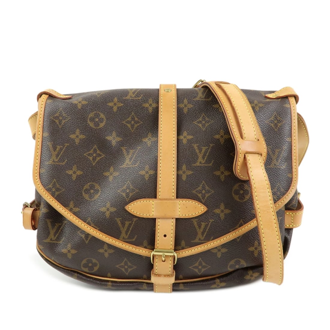 LOUIS VUITTON MONOGRAM SAUMUR 30 SHOULDER CROSSBODY BAG: Louis Vuitton Monogram Saumur 30 Shoulder Crossbody Bag Brand: Louis Vuitton Type/Style: Shoulder Crossbody Bag Material: Monogram Canvas, Nume Leather Color: Monogram Size: