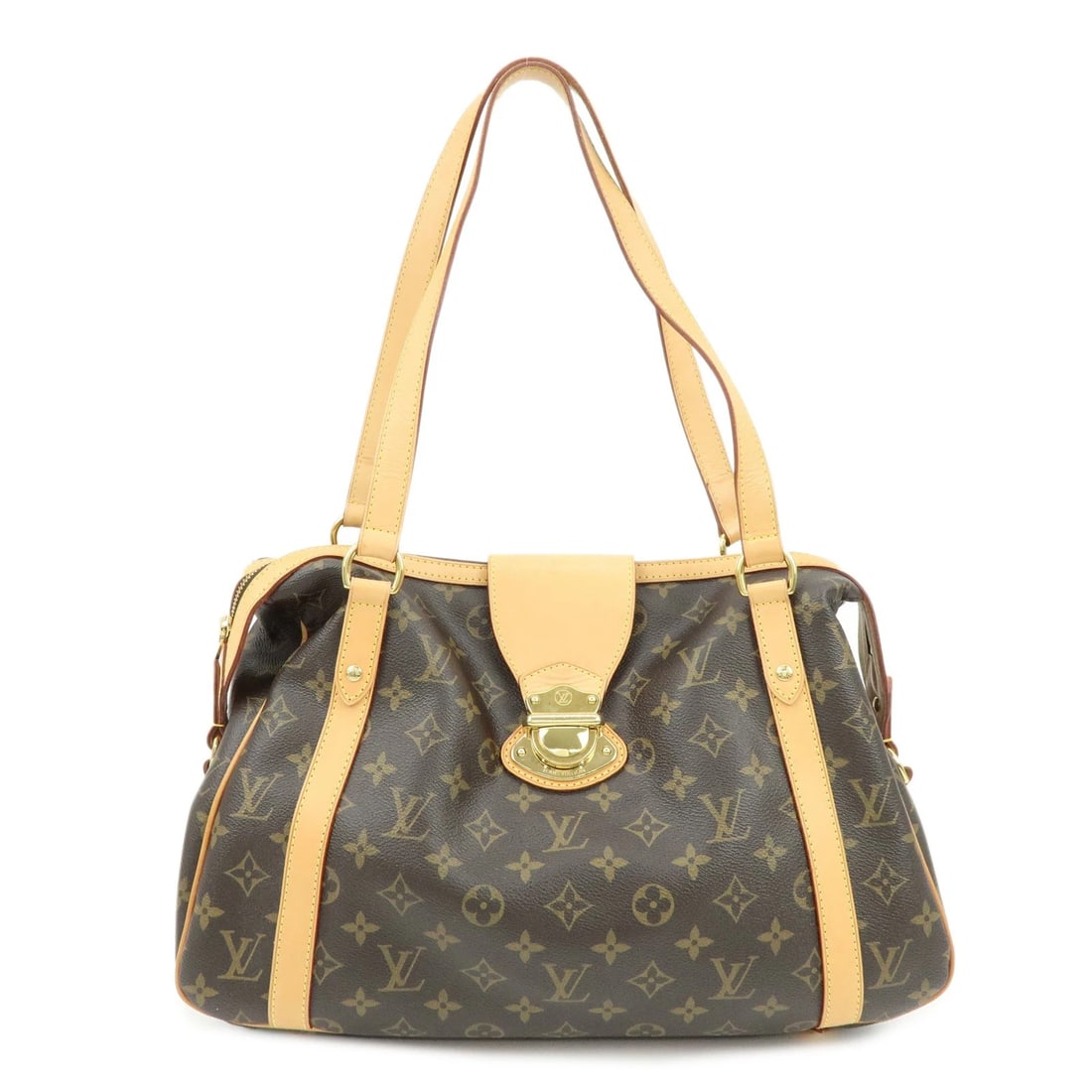 LOUIS VUITTON MONOGRAM STRESA PM SHOULDER BAG: Louis Vuitton Monogram Stresa PM Shoulder Bag Brand: Louis Vuitton Type/Style: Shoulder Bag Material: Monogram Canvas , Nume Leather Color: Monogram Size: