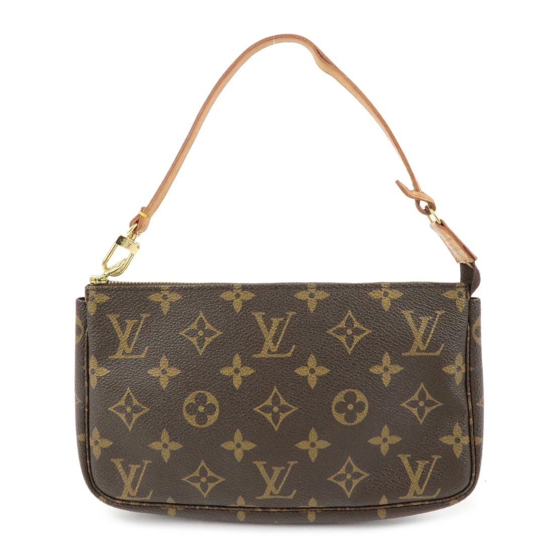 LOUIS VUITTON MONOGRAM POCHETTE ACCESSOIRES POUCH HAND BAG: Louis Vuitton Monogram Pochette Accessoires Pouch Hand Bag Brand: Louis Vuitton Type/Style: Hand Bag Material: Monogram Canvas , Nume Leather Color: Monogram Size: