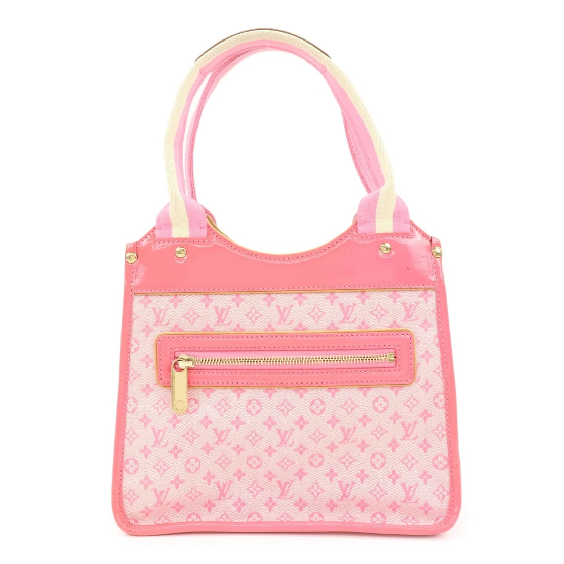 LOUIS VUITTON MONOGRAM MINI SAC CATHERINE HAND BAG: Louis Vuitton Monogram Mini Sac Catherine Hand Bag Brand: Louis Vuitton Type/Style: Hand Bag Material: Monogram Mini Canvas , Patent Leather Color: Strawberry Size: