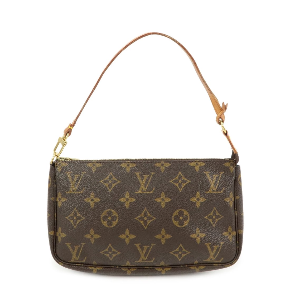 LOUIS VUITTON MONOGRAM POCHETTE ACCESSOIRES POUCH HAND BAG: Louis Vuitton Monogram Pochette Accessoires Pouch Hand Bag Brand: Louis Vuitton Type/Style: Hand Bag Material: Monogram Canvas , Nume Leather Color: Monogram Size: