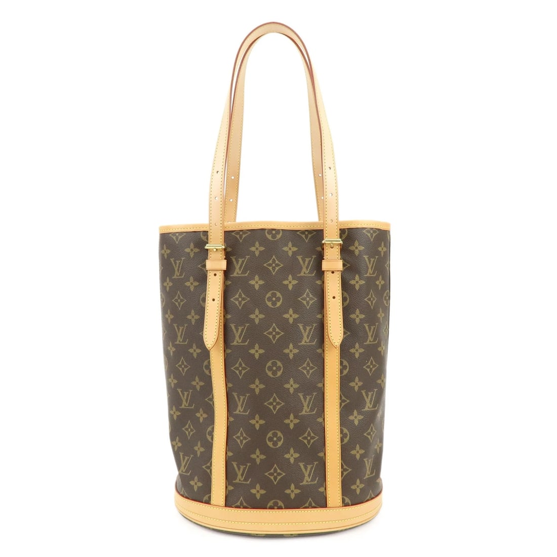 LOUIS VUITTON MONOGRAM BUCKET GM TOTE BAG SHOULDER BAG: Louis Vuitton Monogram Bucket GM Tote Bag Shoulder Bag Brand: louis vuitton Type/Style: Shoulder Bag Material: Monogram Canvas, Nume Leather Color: Monogram Size: W? 35 H? 36 D? 19 Accessories: None