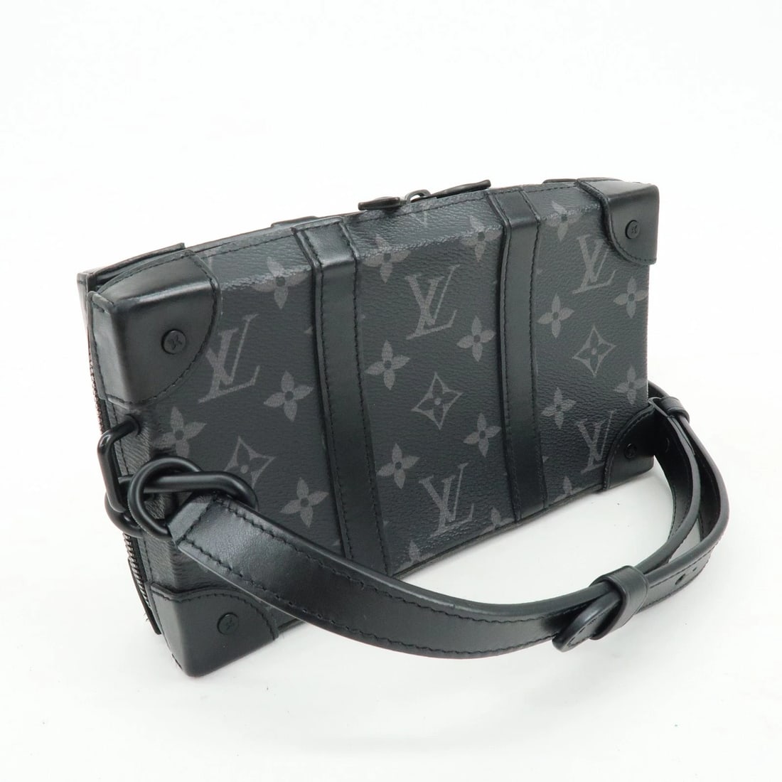 LOUIS VUITTON MONOGRAM ECLIPSE SOFT TRUNK WALLET SHOULDER BAG - 4