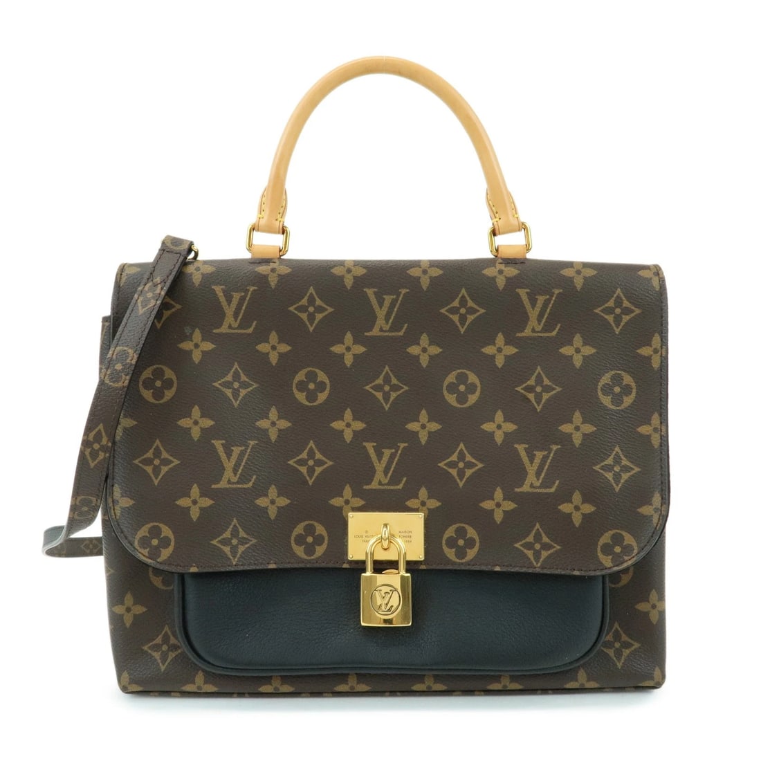 LOUIS VUITTON MONOGRAM MARIGNAN CANVAS 2WAY BAG HAND BAG: Louis Vuitton Monogram Marignan Canvas 2Way Bag Hand Bag Brand: louis vuitton Type/Style: 2Way Bag Material: Monogram Canvas, Nume Leather Color: Monogram Size: Monogram Accessories: None