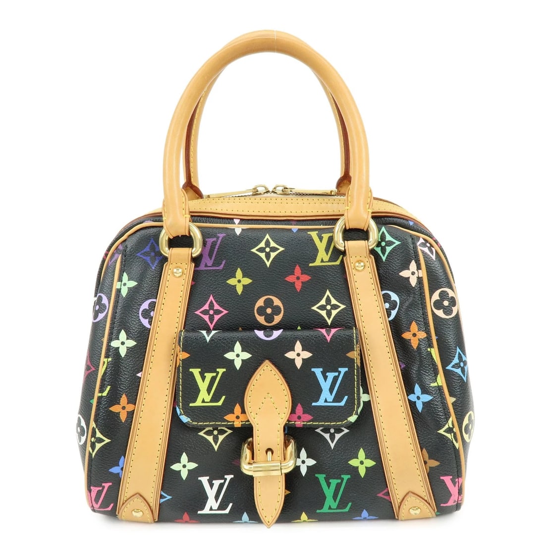 LOUIS VUITTON MONOGRAM MULTICOLOR PRISCILLA HAND BAG: Louis Vuitton Monogram Multicolor Priscilla Hand Bag Brand: Louis Vuitton Type/Style: Hand Bag Material: Monogram Canvas , Nume Leather Color: Noir Size: W24cm(9.45inch)H20cm(7.87inch)D17cm(6.69inch) 
