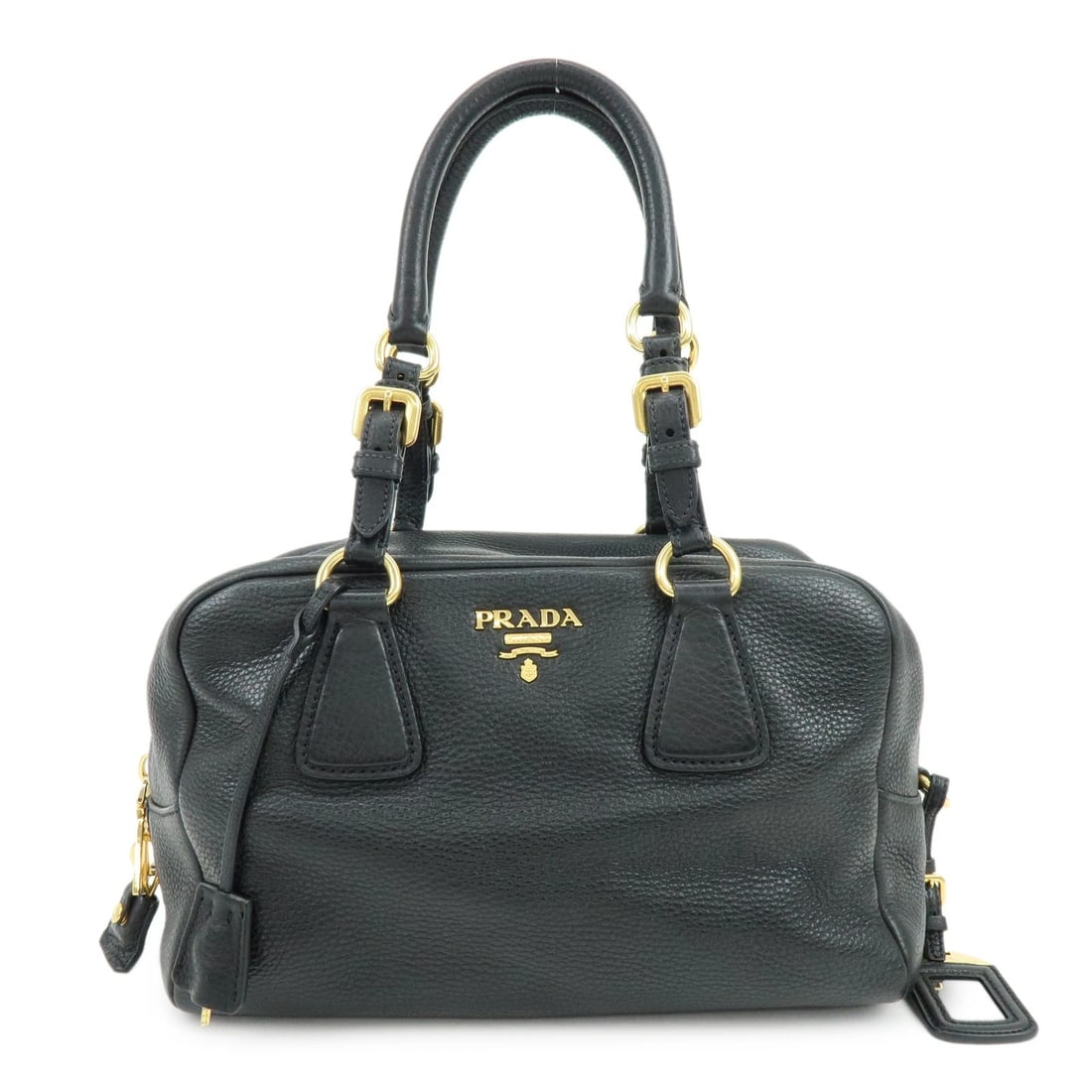 PRADA VITELLO DAINO LEATHER SHOULDER BAG HAND BAG: PRADA Vitello Daino Leather Shoulder Bag Hand Bag Brand: prada Type/Style: Shoulder Bag Material: Vitello Daino (Leather) Color: Black Size: W28cm(11.02inch)H20cm(7.87inch)D11cm(4.33inch) Accessor