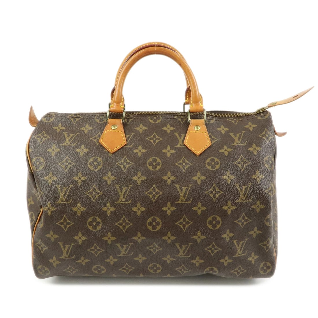 LOUIS VUITTON MONOGRAM SPEEDY 35 BOSTON BAG HAND BAG: Louis Vuitton Monogram Speedy 35 Boston Bag Hand Bag Brand: Louis Vuitton Type/Style: Hand Bag Material: Monogram Canvas Color: Monogram Size: W?35cm(13.78inch)H?23cm(9.06inch)D?18cm(7.09inch) Acc