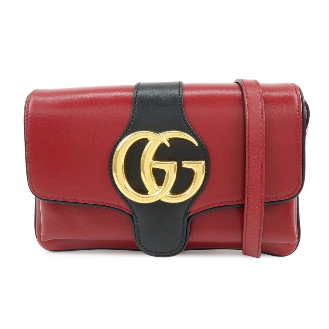 GUCCI DOUBLE G ARLI LEATHER SHOULDER BAG CROSSBODY BAG: GUCCI Double G Arli Leather Shoulder Bag Crossbody Bag Brand: gucci Type/Style: Shoulder Bag Material: Leather Color: Red Size: W: 24.5cm(9.65inch)H: 15cm(5.91inch)D: 5cm(1.97inch) Accessories: No