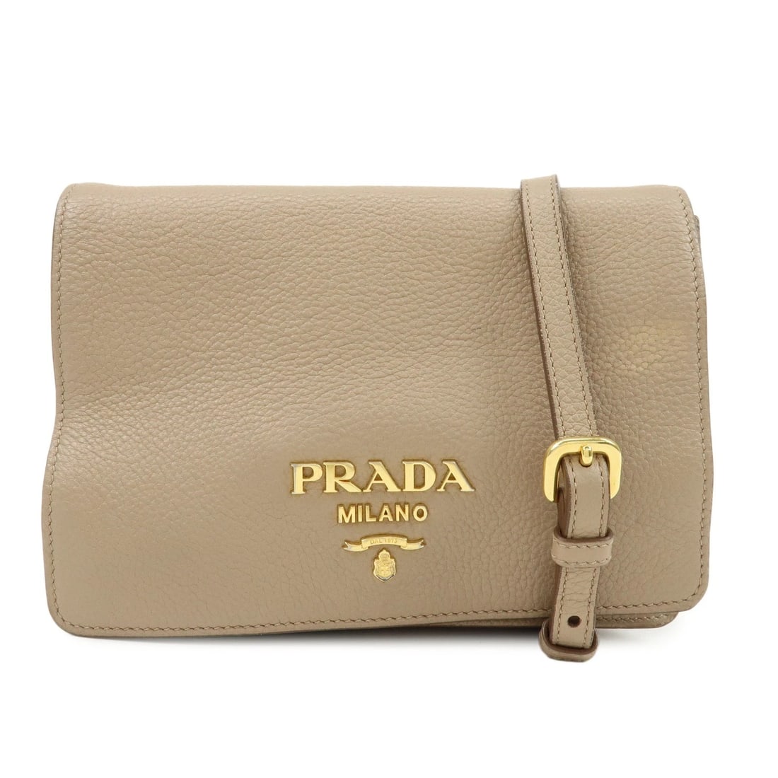 PRADA LEATHER SHOULDER BAG CROSSBODY BAG: PRADA Leather Shoulder Bag Crossbody Bag Brand: prada Type/Style: Shoulder Bag Material: Leather Color: Pink Beige Size: W: 20cm(7.87inch)H: 14cm(5.51inch)D: 7cm(2.76inch) Accessories: None