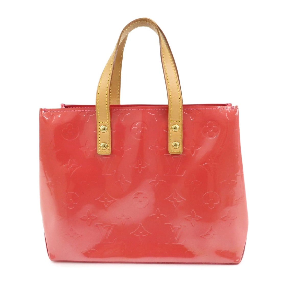 LOUIS VUITTON MONOGRAM VERNIS READE PM HAND BAG: Louis Vuitton Monogram Vernis Reade PM Hand Bag Brand: Louis Vuitton Type/Style: Hand Bag Material: Vernis Leather Color: Framboise Size: W:23cm(9.06inch)H:18cm(7.09inch)D:10cm(3.94inch) Accessori