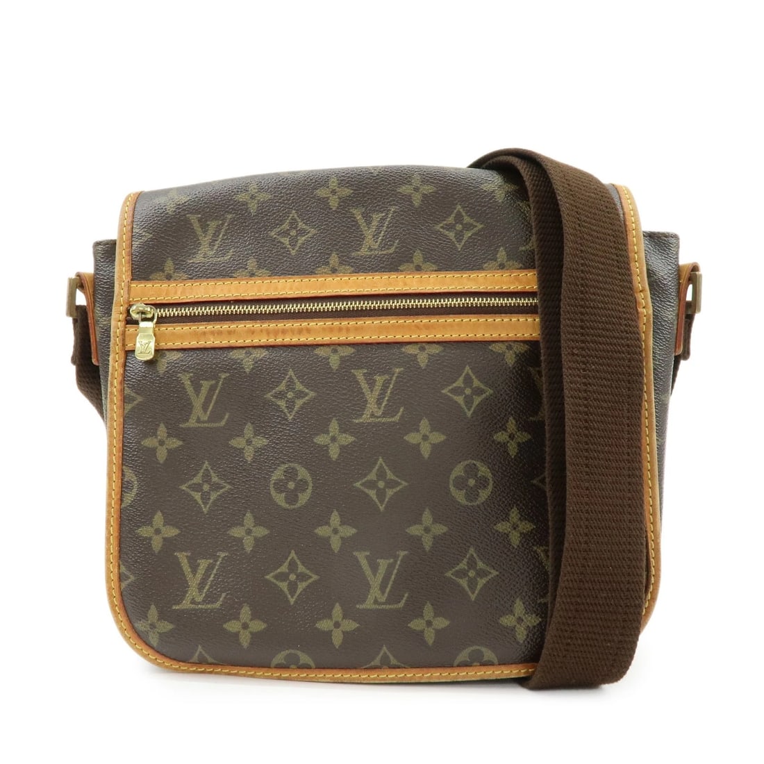 LOUIS VUITTON MONOGRAM MESSENGER BOSPHORE PM SHOULDER BAG: Louis Vuitton Monogram Messenger Bosphore PM Shoulder Bag Brand: Louis Vuitton Type/Style: Shoulder Bag Material: Monogram Canvas , Nume Leather Color: Monogram Size: W28cm(11.02inch)H24cm(9.45inch)D7