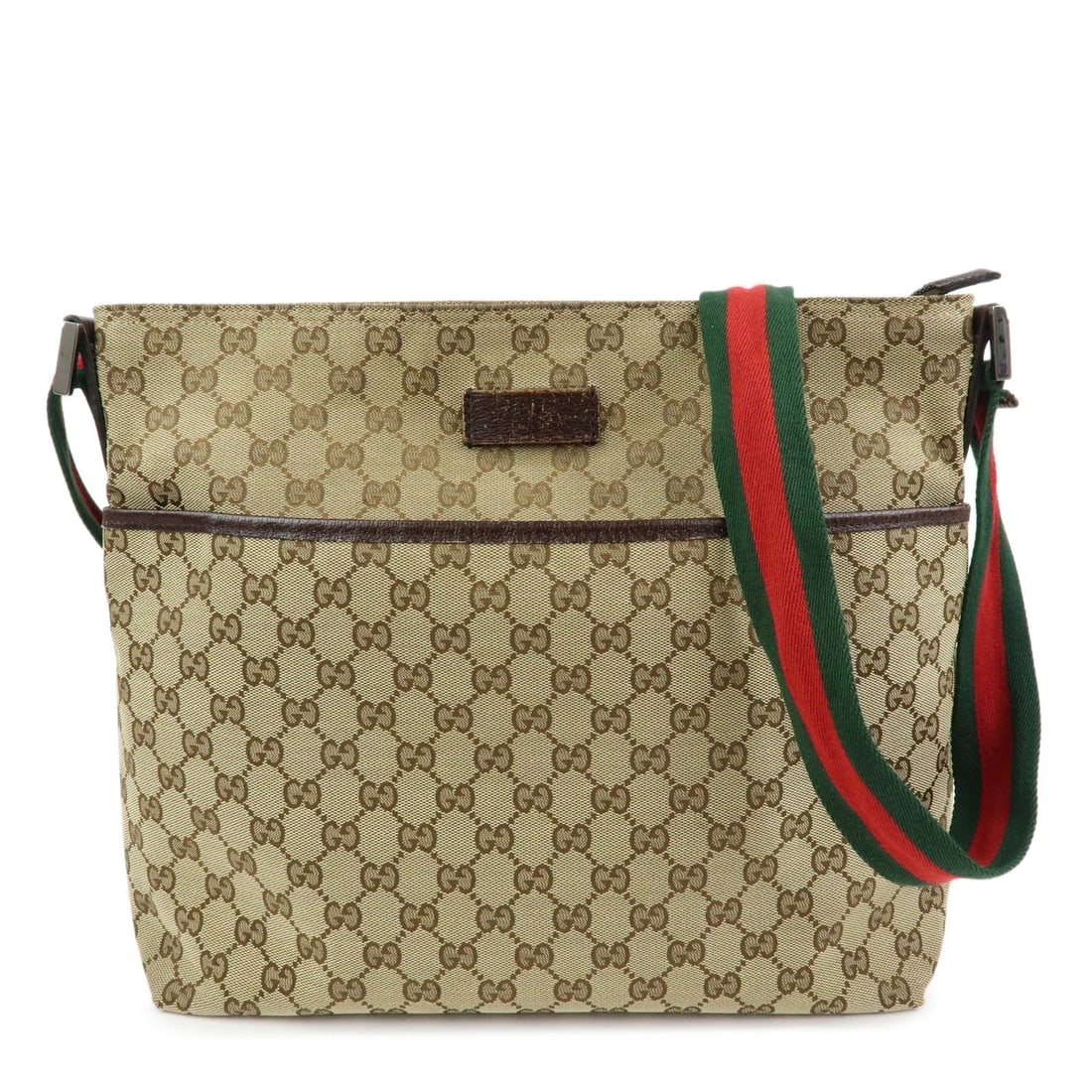 GUCCI SHERRY GG CANVAS LEATHER SHOULDER CROSSBODY BAG: GUCCI Sherry GG Canvas Leather Shoulder Crossbody Bag Brand: gucci Type/Style: Crossbody Bag Material: GG Canvas , Leather Color: Beige , Brown Size: W35cm(13.78inch)H28cm(11.02inch)D13cm(5.12inch)