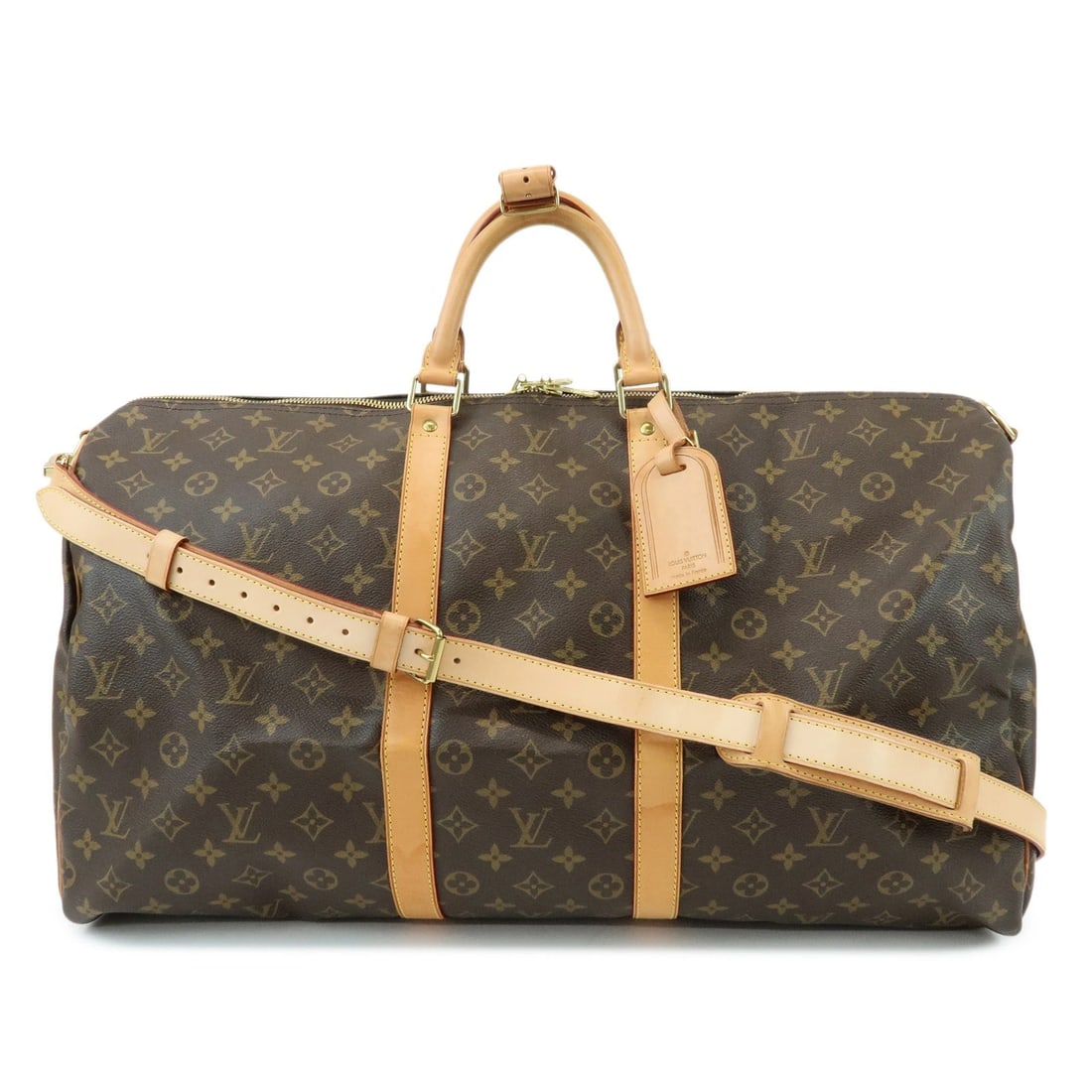 LOUIS VUITTON MONOGRAM KEEP ALL BANDOULIERE 55 BOSTON BAG: Louis Vuitton Monogram Keep All Bandouliere 55 Boston Bag Brand: Louis Vuitton Type/Style: Boston Bag Material: Monogram Canvas Color: Monogram Size: W?55cm(21.65inch)H?30cm(11.81inch)D?25cm(9.84inch)