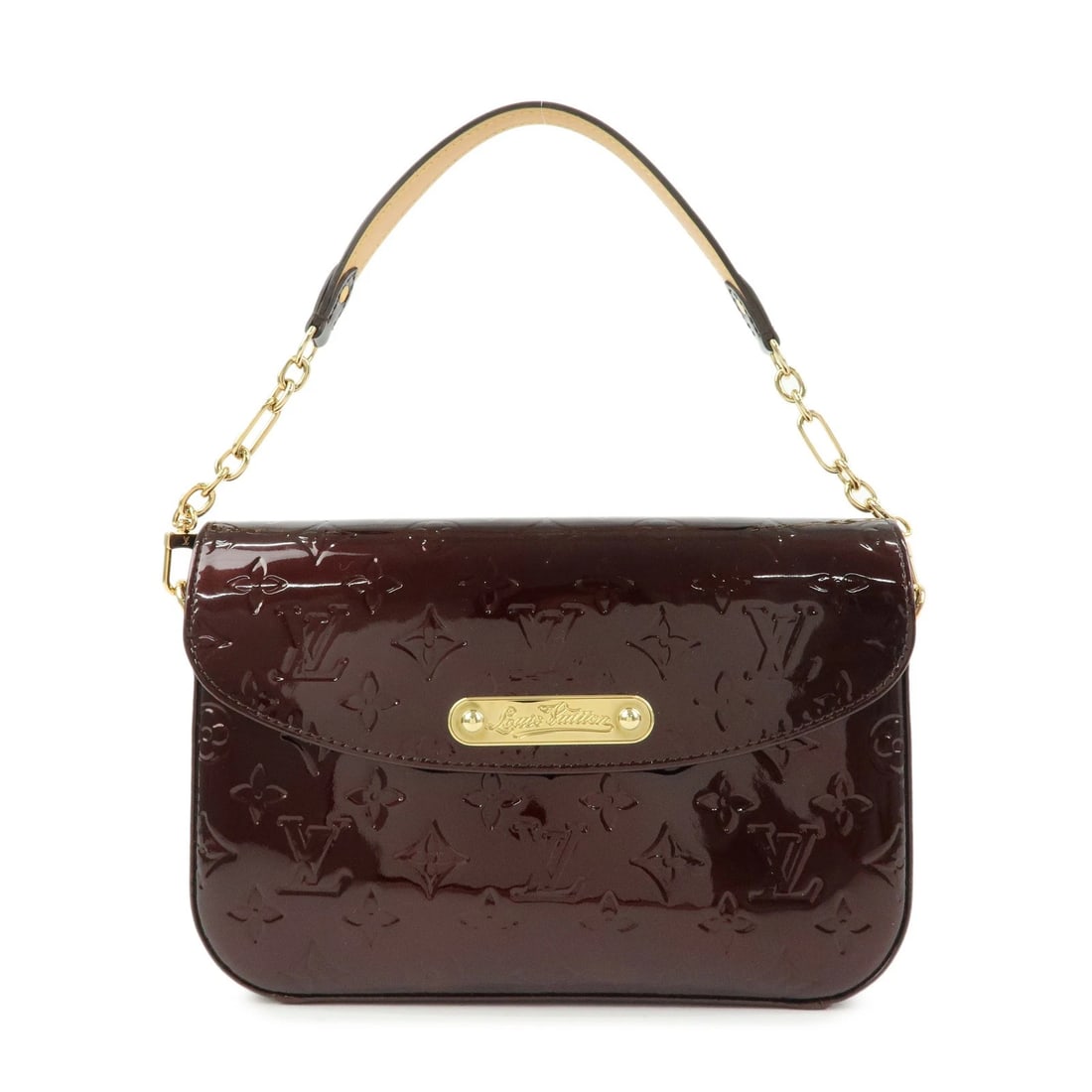 LOUIS VUITTON VERNIS RODEO DRIVE HAND BAG: Louis Vuitton Vernis Rodeo Drive Hand Bag Brand: Louis Vuitton Type/Style: Hand Bag Material: Vernis Leather Color: Amarante Size: H:17cm(6.69inch)D:6.5cm(2.56inch)W25cm(9.84inch) Accessories: Non