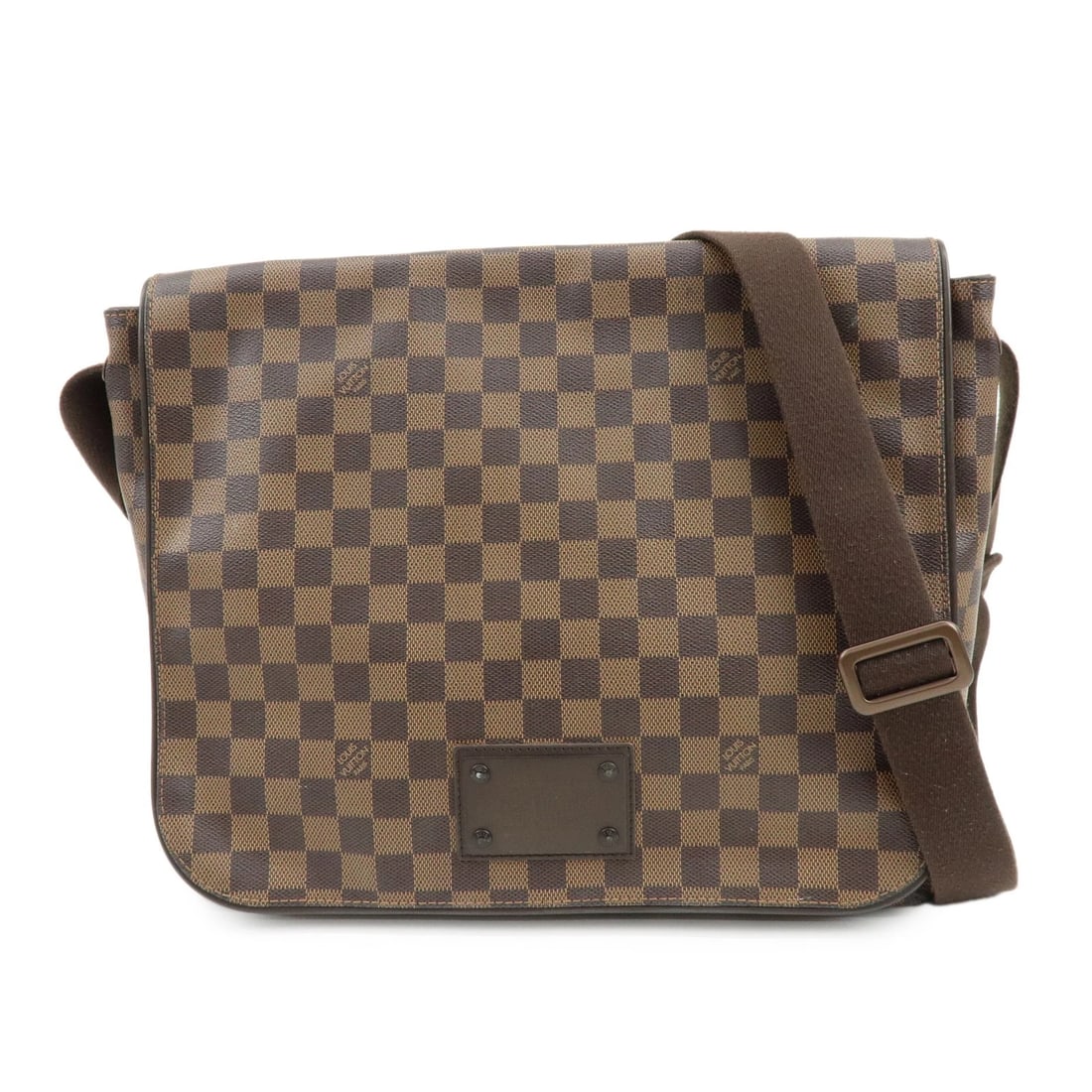 LOUIS VUITTON DAMIER EBENE BROOKLYN MESSENGER BAG: Louis Vuitton Damier Ebene Brooklyn Messenger Bag Brand: louis vuitton Type/Style: Messenger Bag Material: Damier Canvas , Leather Color: Damier Ebene Size: W34cm(13.39inch)H27cm(10.63inch)D7cm(2.76in
